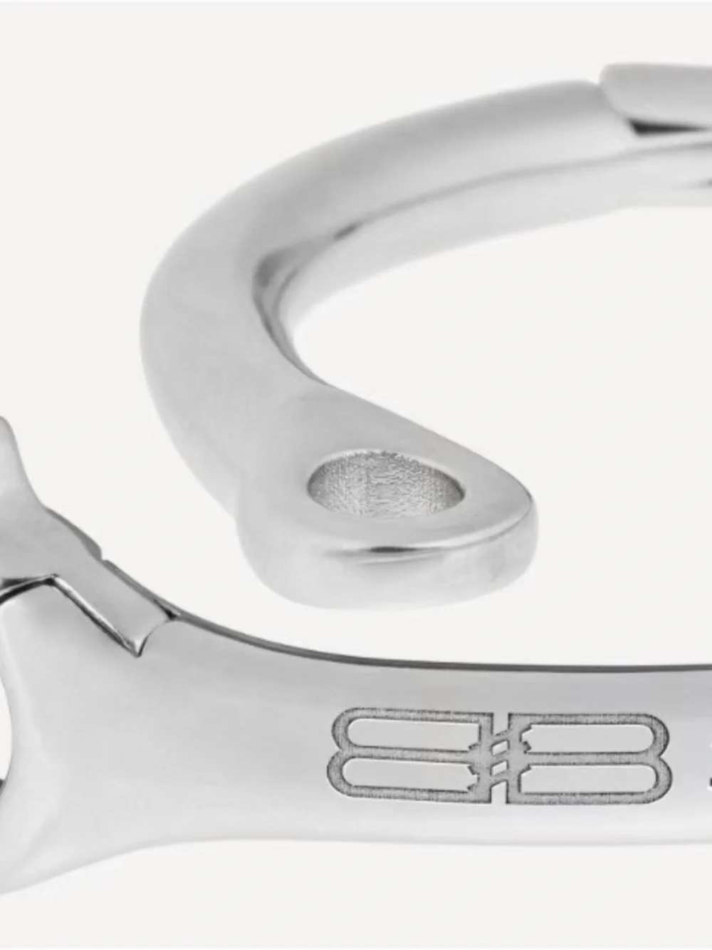 Balenciaga Silver-Link Saint-Germain Bangle Bracelet